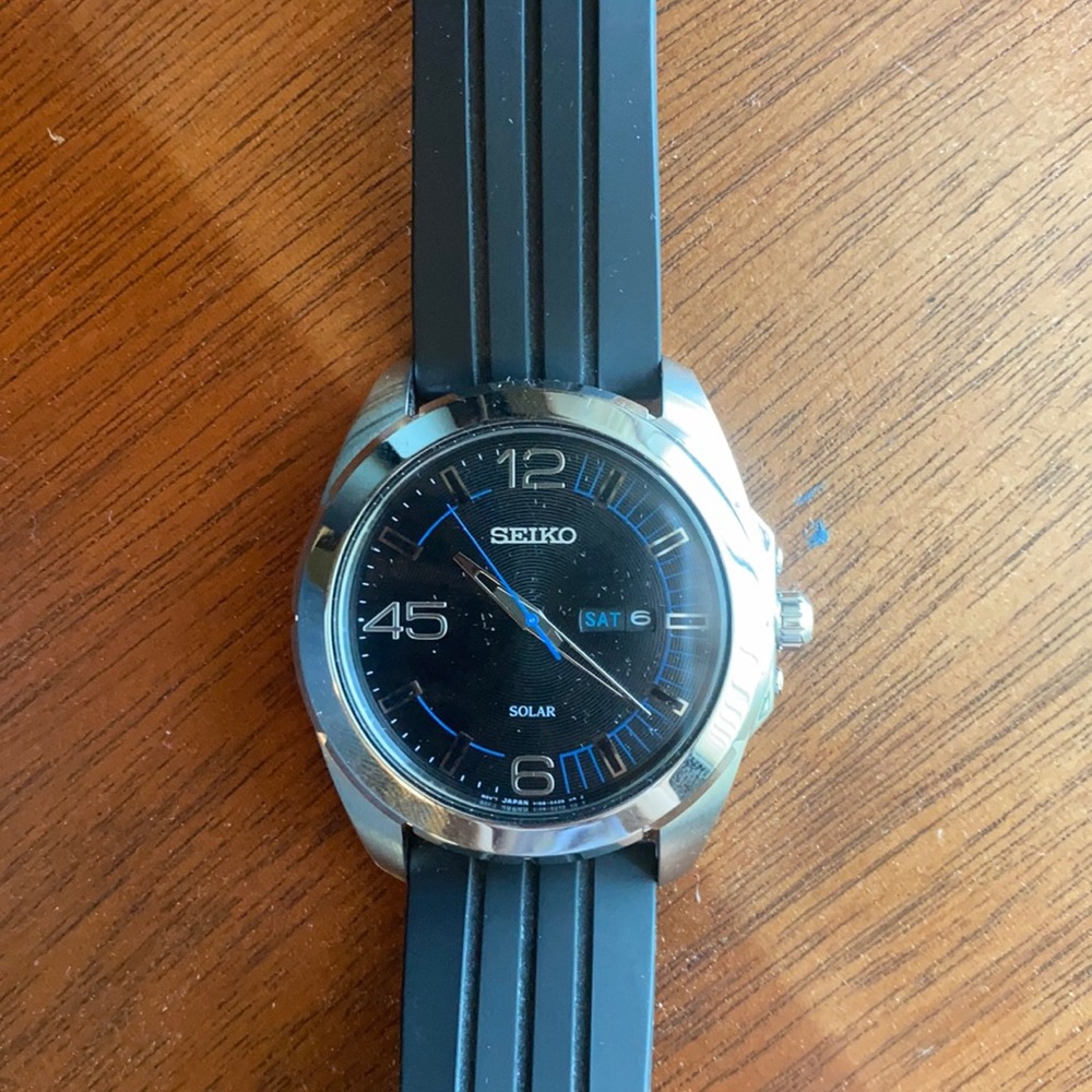 Seiko solar powered watch